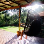 Nannup Bush Retreat - Sunbathing and enjoying the bush on the verandah